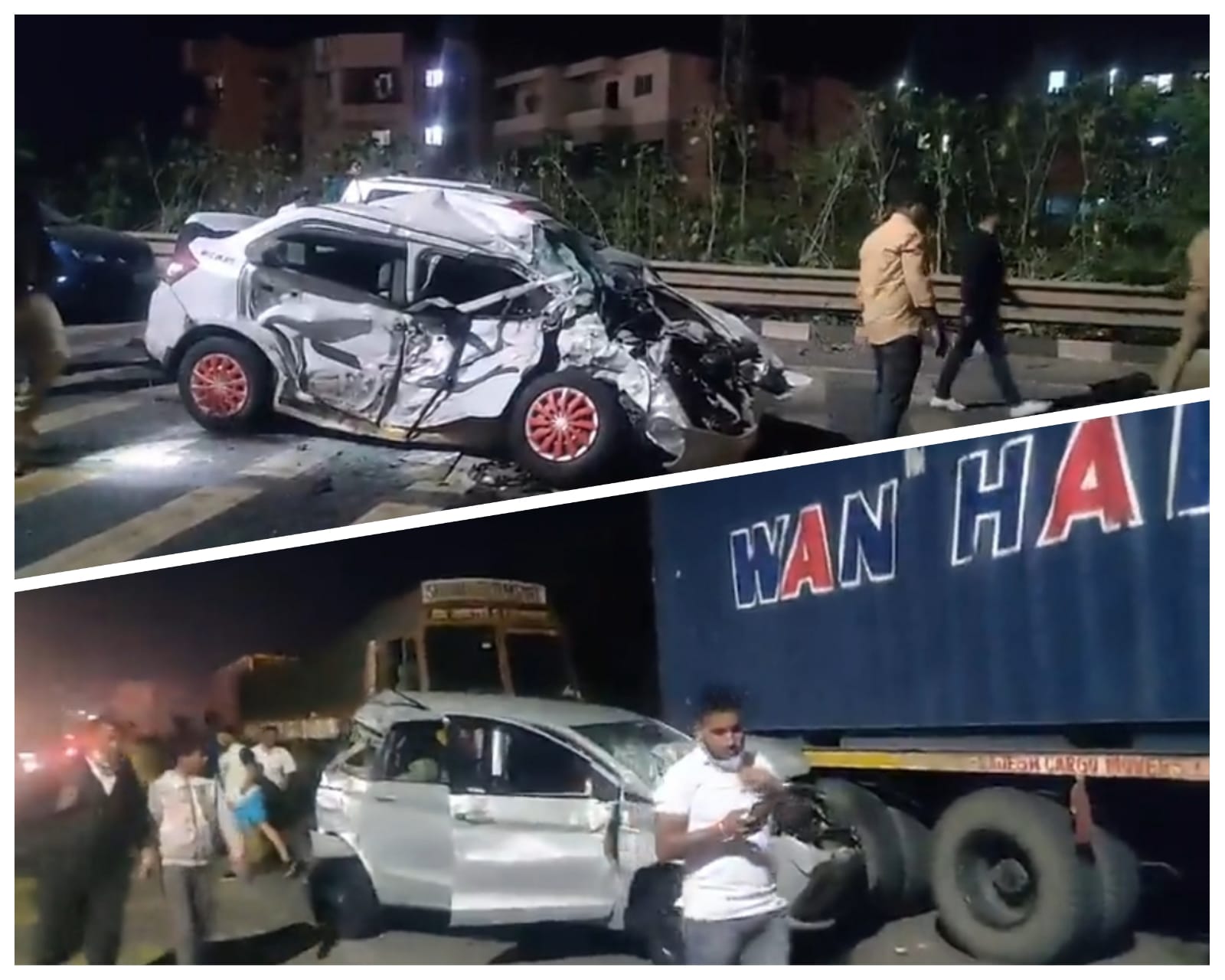 नवले ब्रिज जवळ भीषण अपघात, ट्रेलरने ४८ गाड्यांना उडविले; अनेकजण जखमी