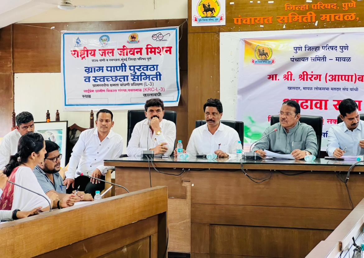 मावळातील पाणीपुरवठा योजनेच्या कामाला गती द्या, पावसाळापूर्व कामे पूर्ण करा; शिवसेना खासदार श्रीरंग बारणे यांच्या सूचना
