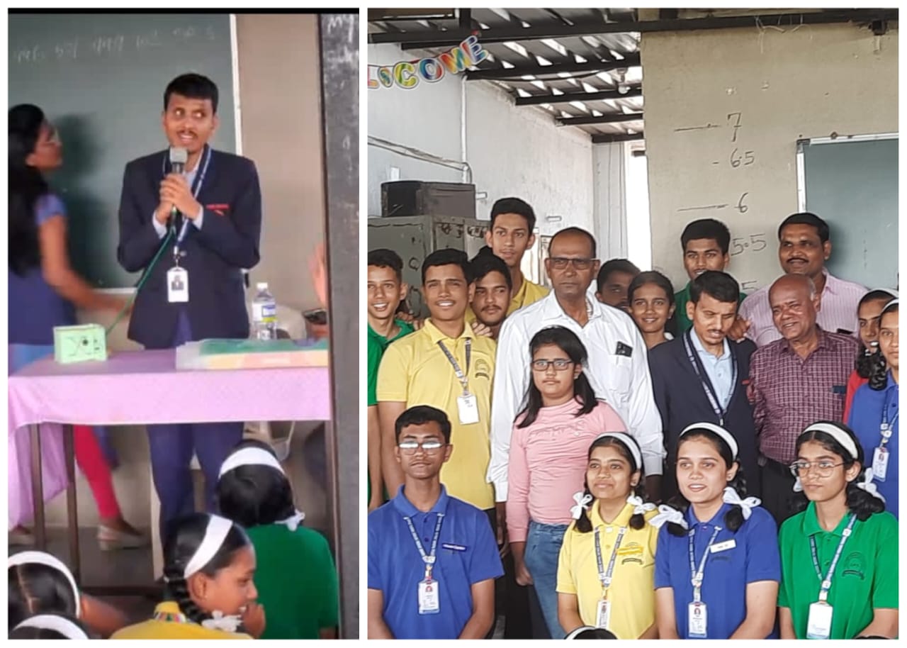 दृष्टीहीन उमराणी सरांच्या तोंडी गणिते सोडविण्याच्या युक्त्या पाहून विद्यार्थी भारावले..!