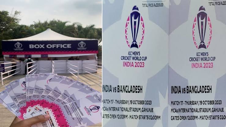 Ind VS BAN World Cup : १२०० रुपयांचे तिकिट १२ हजारांना; गहुंजे येथील सामन्याचे तिकीट 'ब्लॅक'ने विकणाऱ्या दोघांना अटक