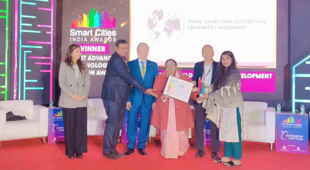 पिंपरी चिंचवड स्मार्ट सिटीच्या जीआयएस प्रकल्पाला “स्मार्ट ऍडव्हान्स टेक्नोलॉजी ऍडोप्शन” पुरस्कार