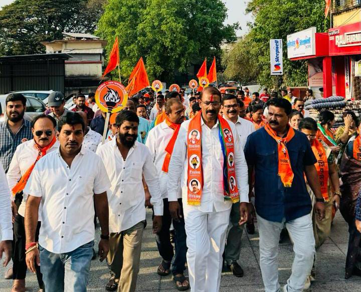 महासाधू मोरया गोसावींचा आर्शिवाद घेऊन संजोग वाघेरे पाटील यांचा चिंचवडमध्ये प्रचार..!