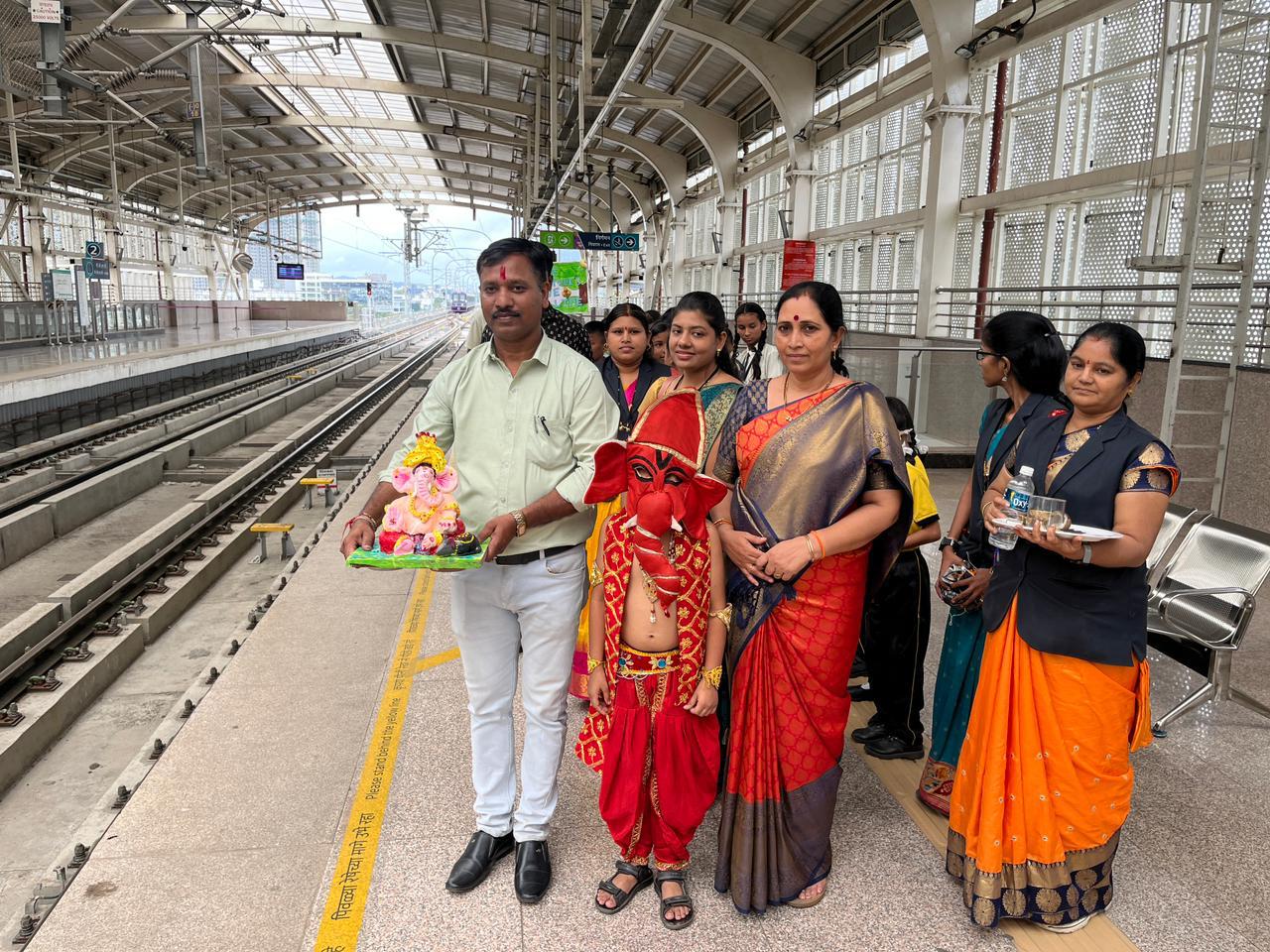 गणेशोत्सवात मेट्रो मध्यरात्रीपर्यंत सुरू राहणार; मेट्रो फेऱ्यांच्या संख्येतही वाढ