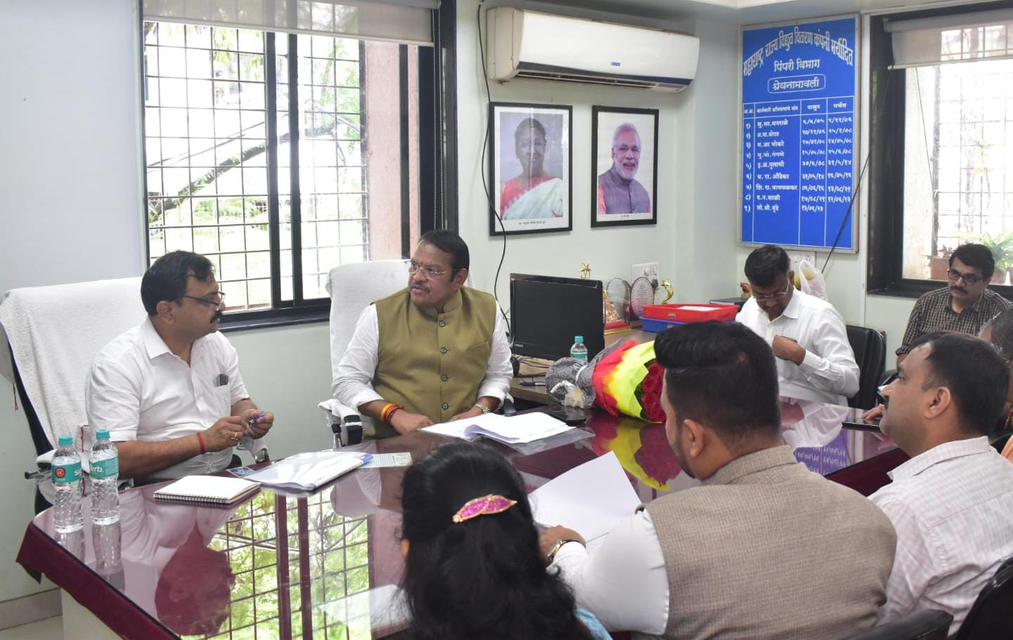 सणासुदीच्या काळात अखंड वीज पुरवठ्यासाठी 'महावितरण'ने दक्षता घ्यावी - खासदार श्रीरंग बारणे