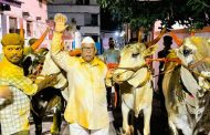 कुदळवाडीत पांरपारिक पध्दतीने बैलपोळा साजरा
