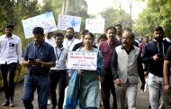“वॉकेथॉन फॉर मतदान” उपक्रमाला अभिनेत्री श्रेया बुगडेंची उपस्थिती
