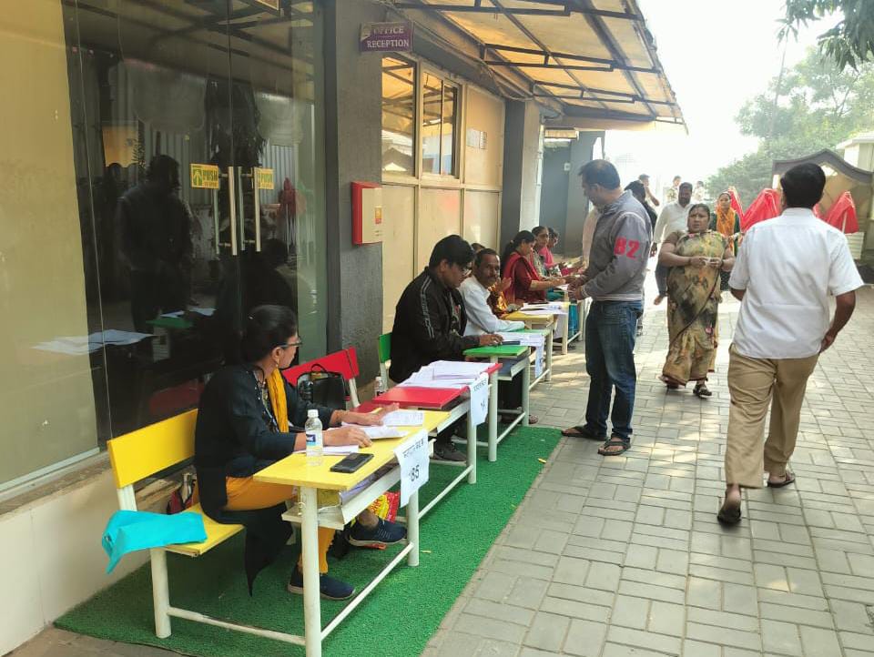 भोसरी विधानसभेत दुपारी ३ वाजेपर्यंत ४३.१६ टक्के मतदान