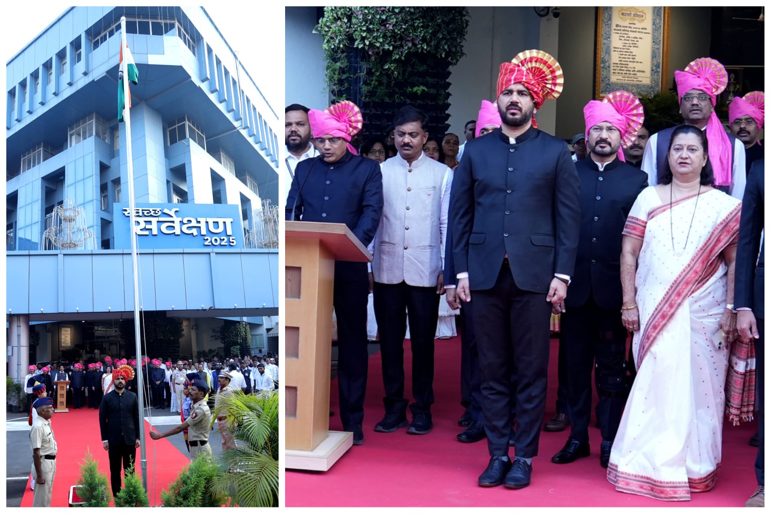 पिंपरी चिंचवड महापालिकेच्या वतीने प्रजासत्ताक दिन उत्साहात साजरा