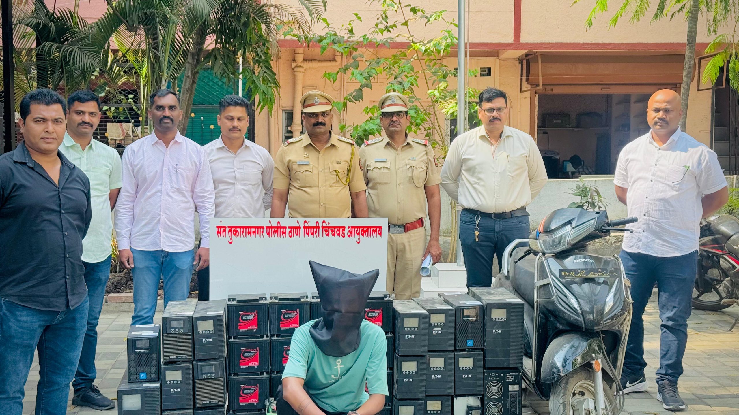 शहरातील मुख्य रस्ते-चौकातील सीसीटीव्ही कॅमेऱ्यांच्या बॅटरी, यूपीएस चोरणारा गजाआड; संत तुकारामनगर पोलिसांची कारवाई