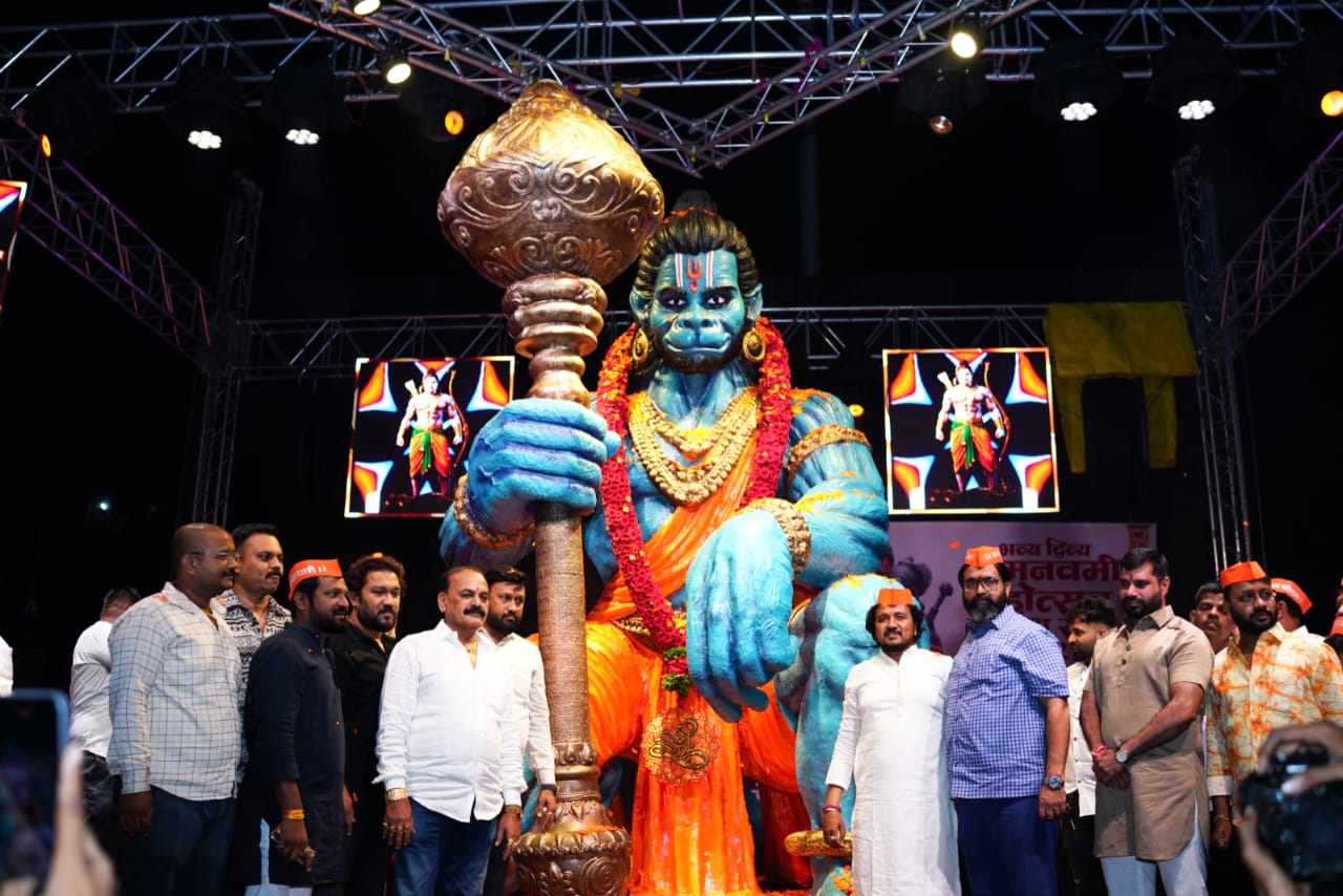 प्रभू श्रीरामांच्या स्वागताला ‘महाबली हनुमान’ अवतरले; पुणे जिल्ह्यातील सर्वात मोठी शोभायात्रा पिंपरी-चिंचवडमध्ये..!