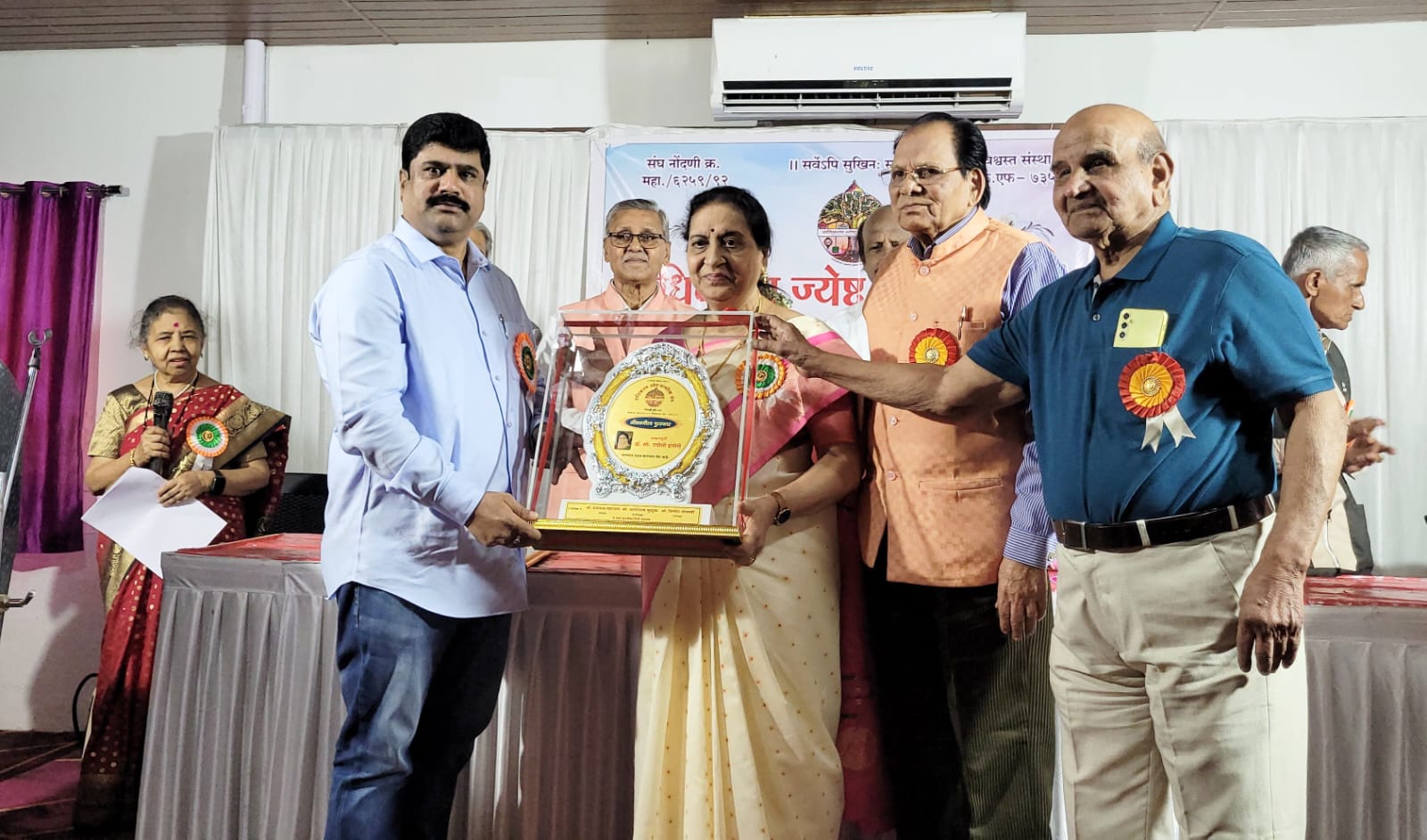 प्राधिकरण जेष्ठ नागरिक संघाचा ३४ वा वर्धापन दिन उत्साहात साजरा