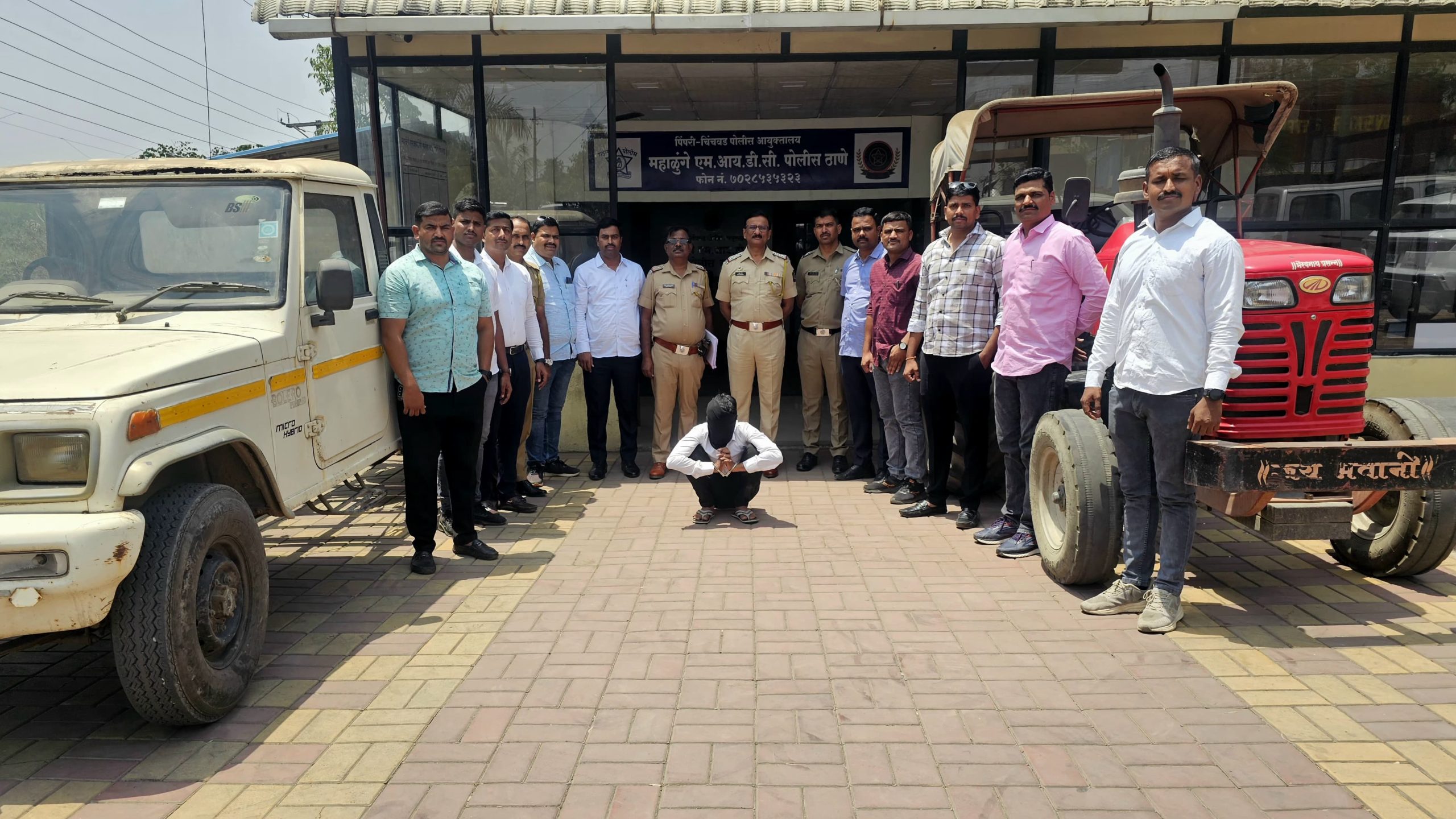 ट्रॅक्टर चोरी करणाऱ्यास अटक; १७ लाखांचा मुद्देमाल जप्त