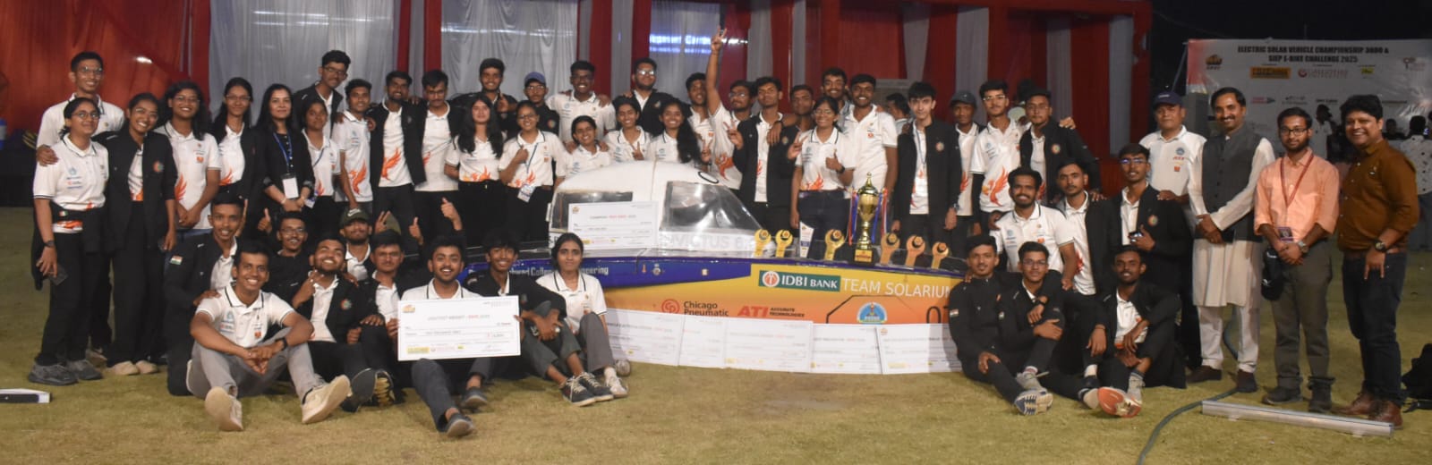 'इलेक्ट्रिक सोलर व्हेईकल चॅम्पियनशिप'मध्ये पीसीसीओईचा दबदबा..!