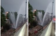 निगडीत पुन्हा पाईपलाईन फुटून हजारो लिटर पाणी वाया; मेट्रो प्रकल्प अधिकाऱ्यांच्या विरोधात गुन्हा दाखल करण्याची मागणी