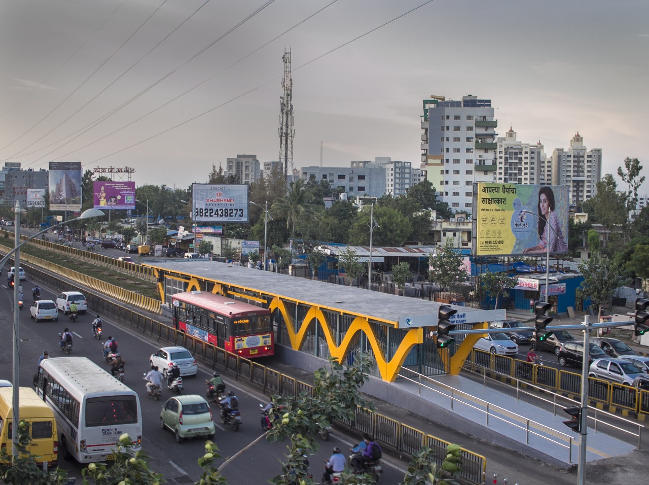 सार्वजनिक वाहतूक पर्याय म्हणून बीआरटीएस कॉरिडॉर ठरत आहेत उपयुक्त