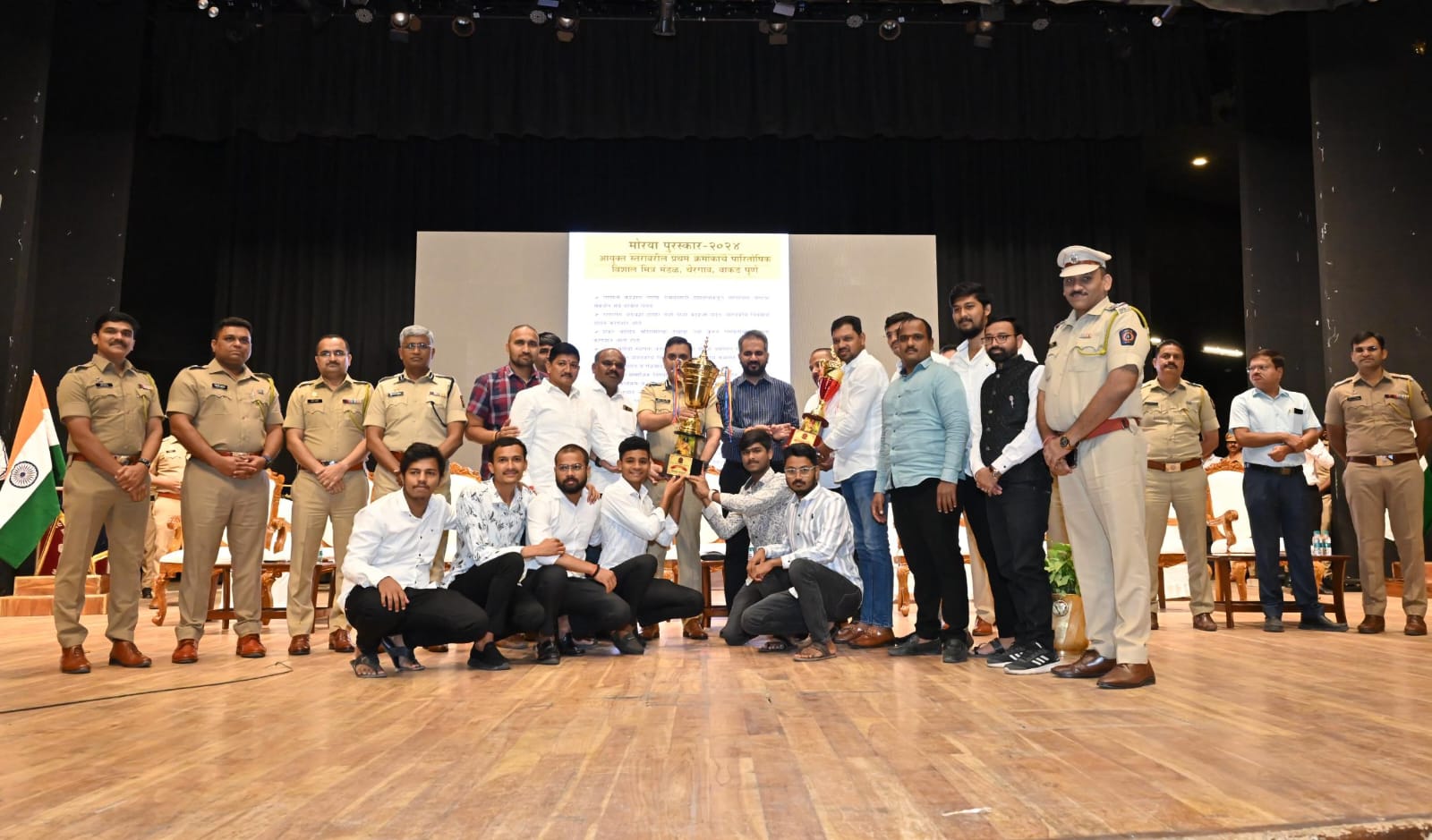 पिंपरी चिंचवड पोलिसांच्या वतीने 'श्री मोरया पुरस्कार' वितरण