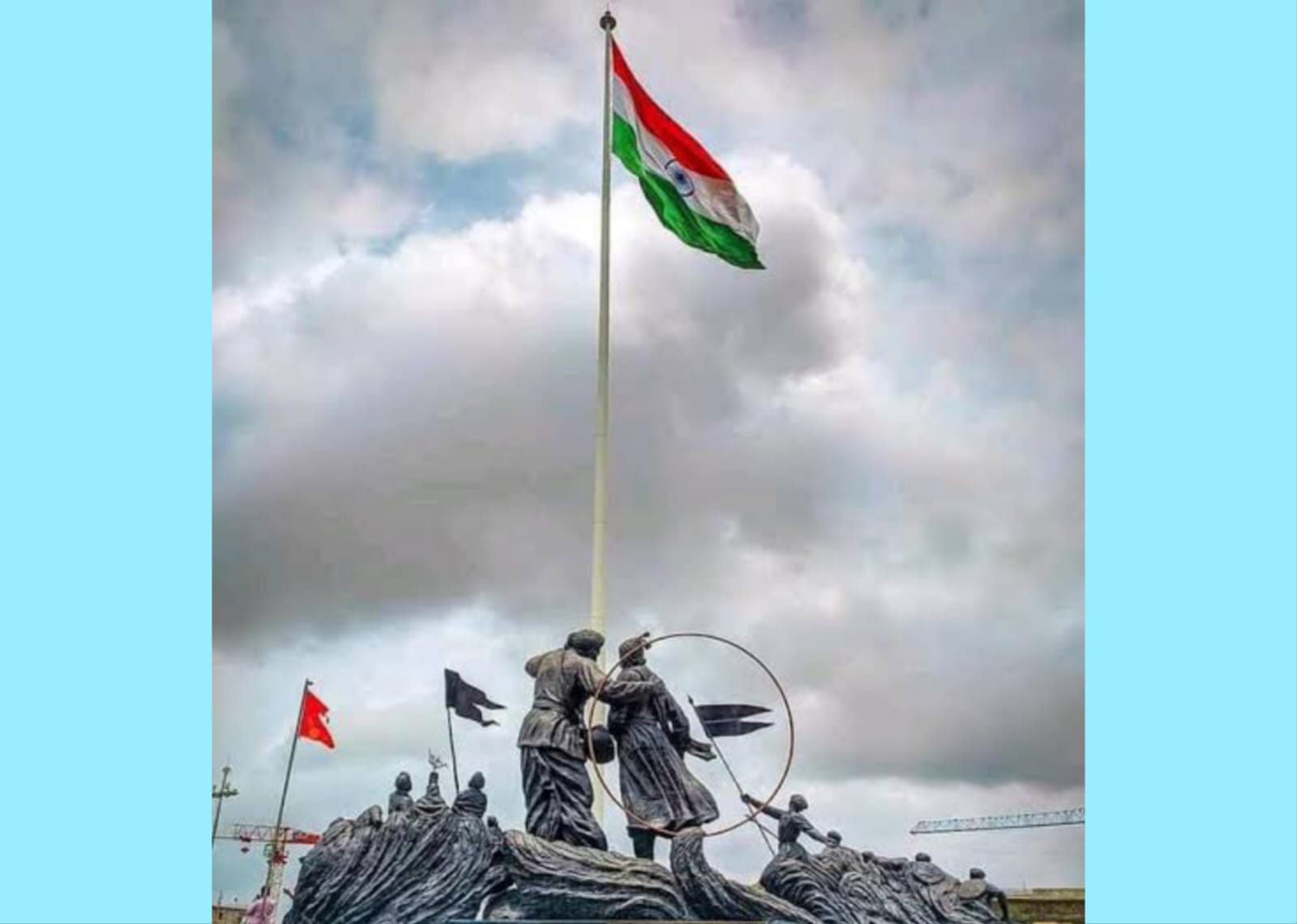 क्रांती दिनी भक्ती शक्ती येथील राष्ट्रध्वज न फडकवणाऱ्या ठेकेदारा विरोधात फौजदारी गुन्हा दाखल करण्याची मागणी