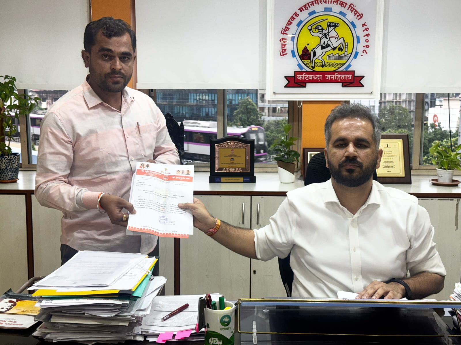 विकासनगर, किवळे येथे सांस्कृतिक भवन, लायब्ररी, उद्यान, जेष्ठ नागरिक विरंगुळा केंद्रासाठी जागा उपलब्ध करा; राजेंद्र तरस यांची महापालिका आयुक्तांकडे मागणी