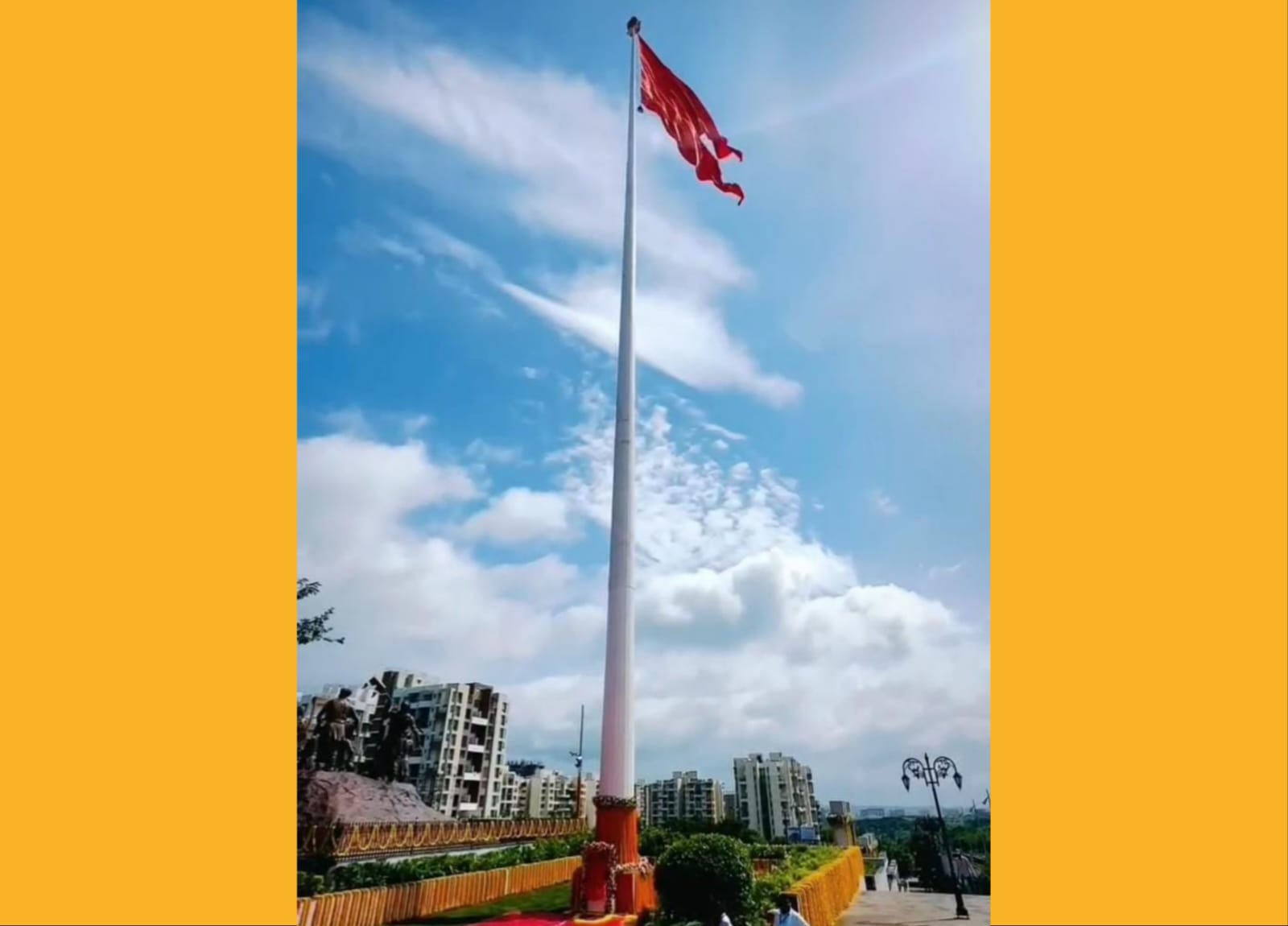 वडमुखवाडी येथील ध्वजपताका १५ ऑक्टोबर पर्यंत पावसाळी वातावरणामुळे उतरविण्याचा महापालिकेचा निर्णय