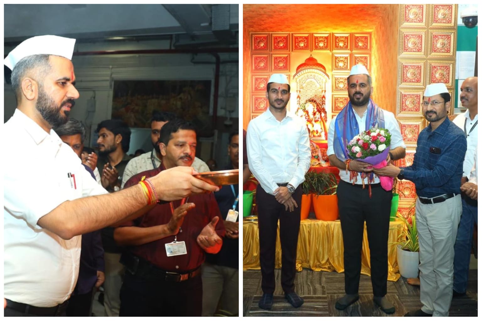 आयुक्त शेखर सिंह यांच्या हस्ते श्री गणरायाची आरती; पिंपरी चिंचवड महापालिका कर्मचारी महासंघाच्या वतीने गणेशोत्सवाचे आयोजन