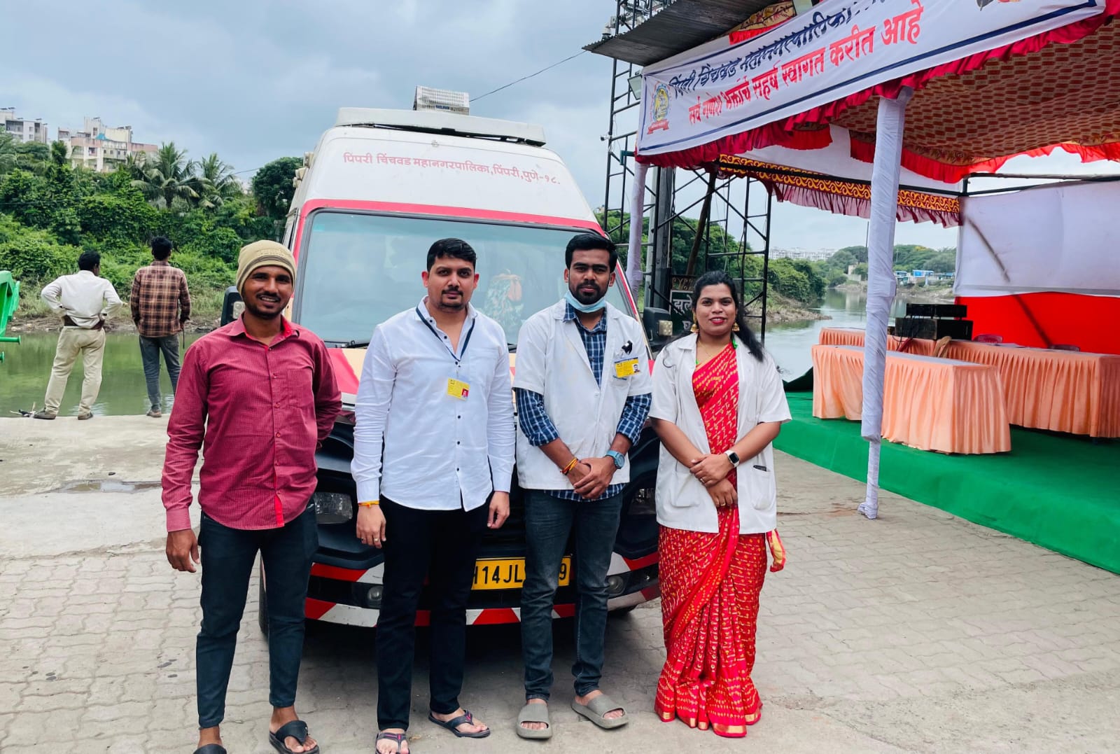 पिंपरी चिंचवड महापालिकेतर्फे गणेश विसर्जन घाटांवर वैद्यकीय पथक व रुग्णवाहिका सज्ज