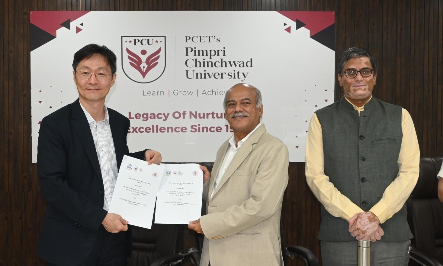 पीसीयू आणि दक्षिण कोरियातील सोगांग विद्यापीठ यांच्यात सामंजस्य करार