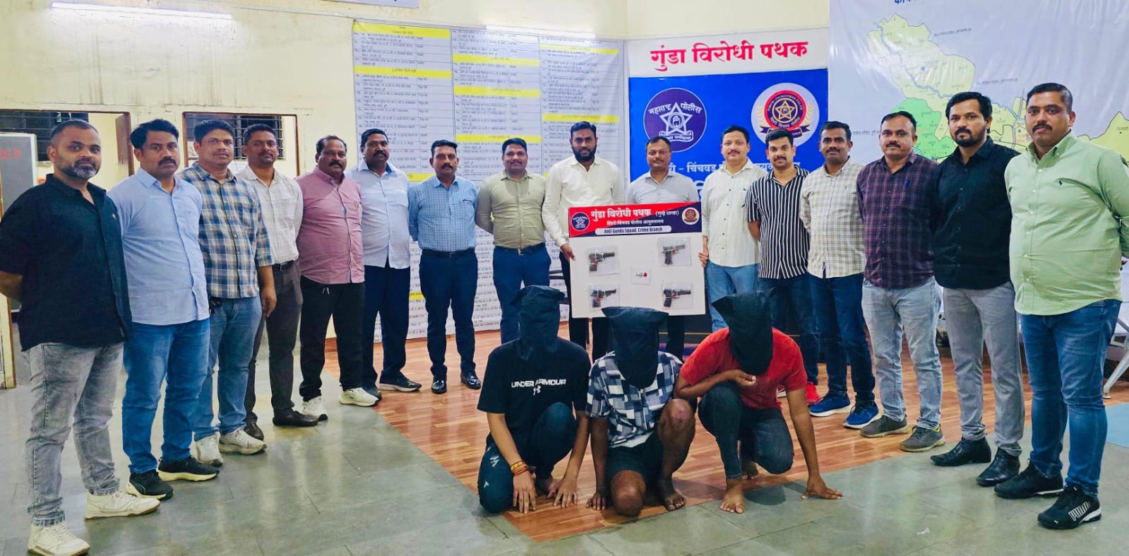 रावण टोळीच्या सदस्यांना गुंडा विरोधी पथकाकडून अटक; चार पिस्तूल, काडतुसे जप्त