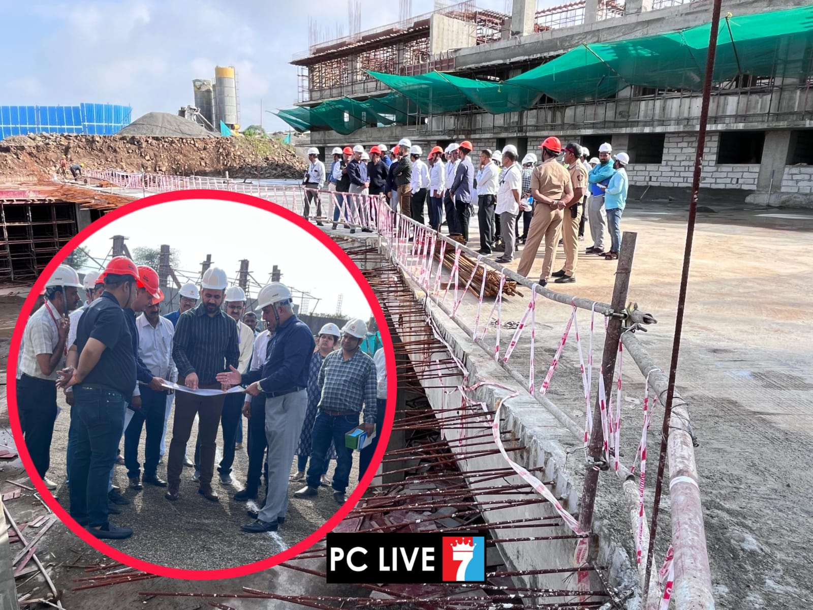 मोशी जनरल हॉस्पिटलचे काम ५३ टक्के पूर्ण; आयुक्त शेखर सिंह यांच्याकडून कामाची पाहणी