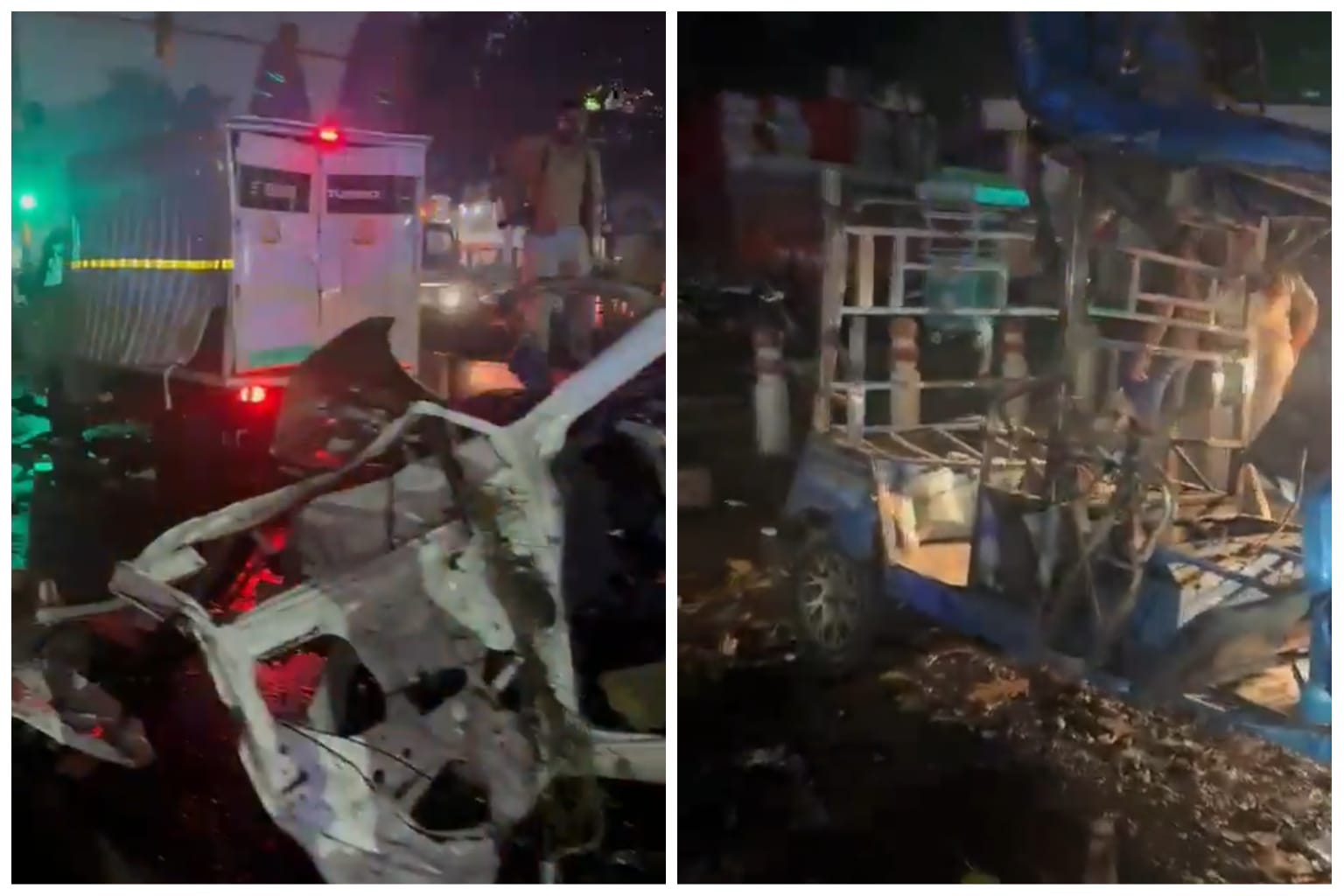 दिल्लीत लाल किल्ला मेट्रो स्टेशन बाहेर भीषण स्फोट; ८ जणांचा मृत्यू, अनेक जण जखमी