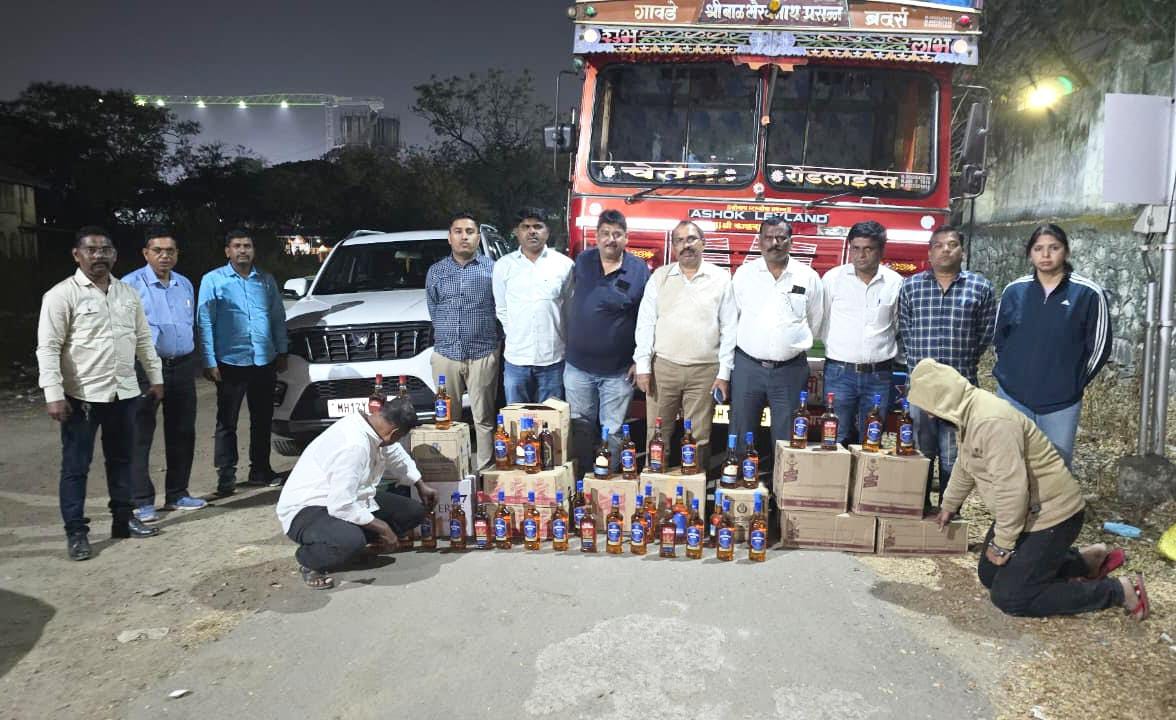 अवैध मद्य तस्करीविरुद्ध राज्य उत्पादन शुल्क  विभागाकडून ४८ लाखांचा मुद्देमाल जप्त