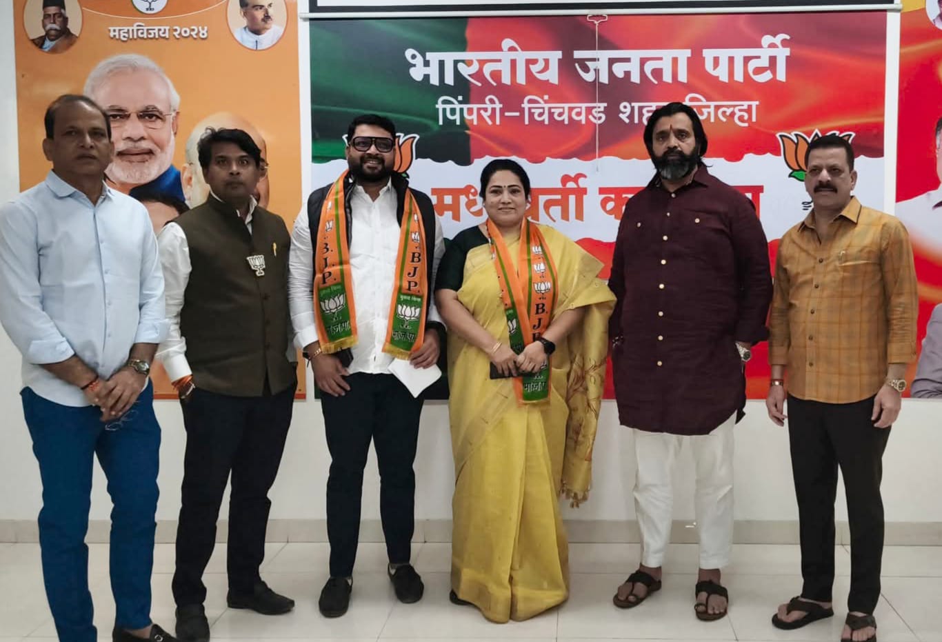 अजितदादा पवार शहरात असताना भाजपाचा ‘सर्जिकल स्ट्राईक’; तापकीर दाम्पत्याचा भाजपात प्रवेश