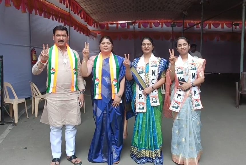 रहाटणी - पिंपळे सौदागर प्रभागातून राष्ट्रवादीकडून नाना काटे यांच्यासह चारही उमेदवारांचे अर्ज दाखल