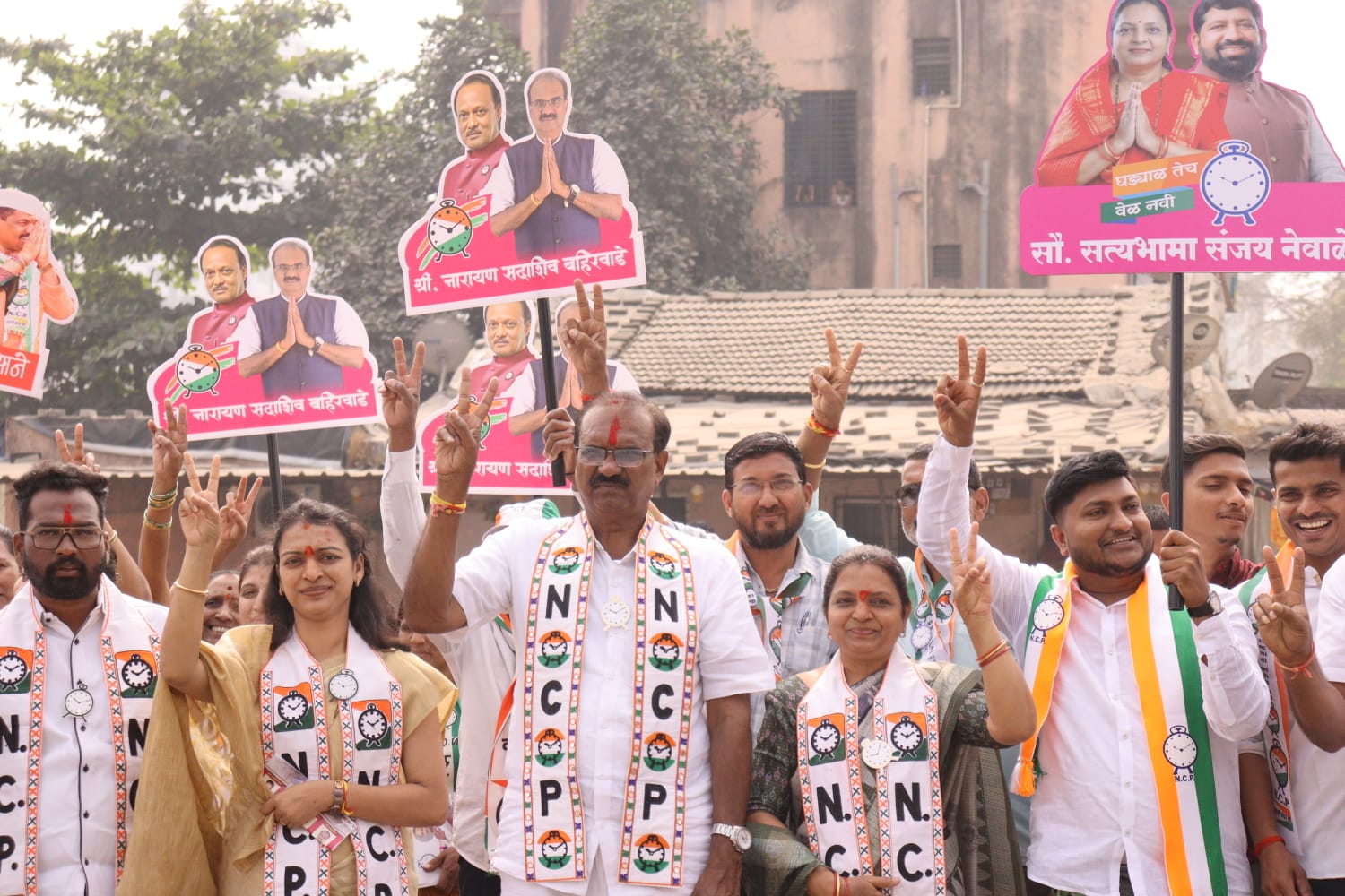 प्रभाग ११ मध्ये राष्ट्रवादी काँग्रेसच्या उमेदवारांची प्रचारात मोठी आघाडी