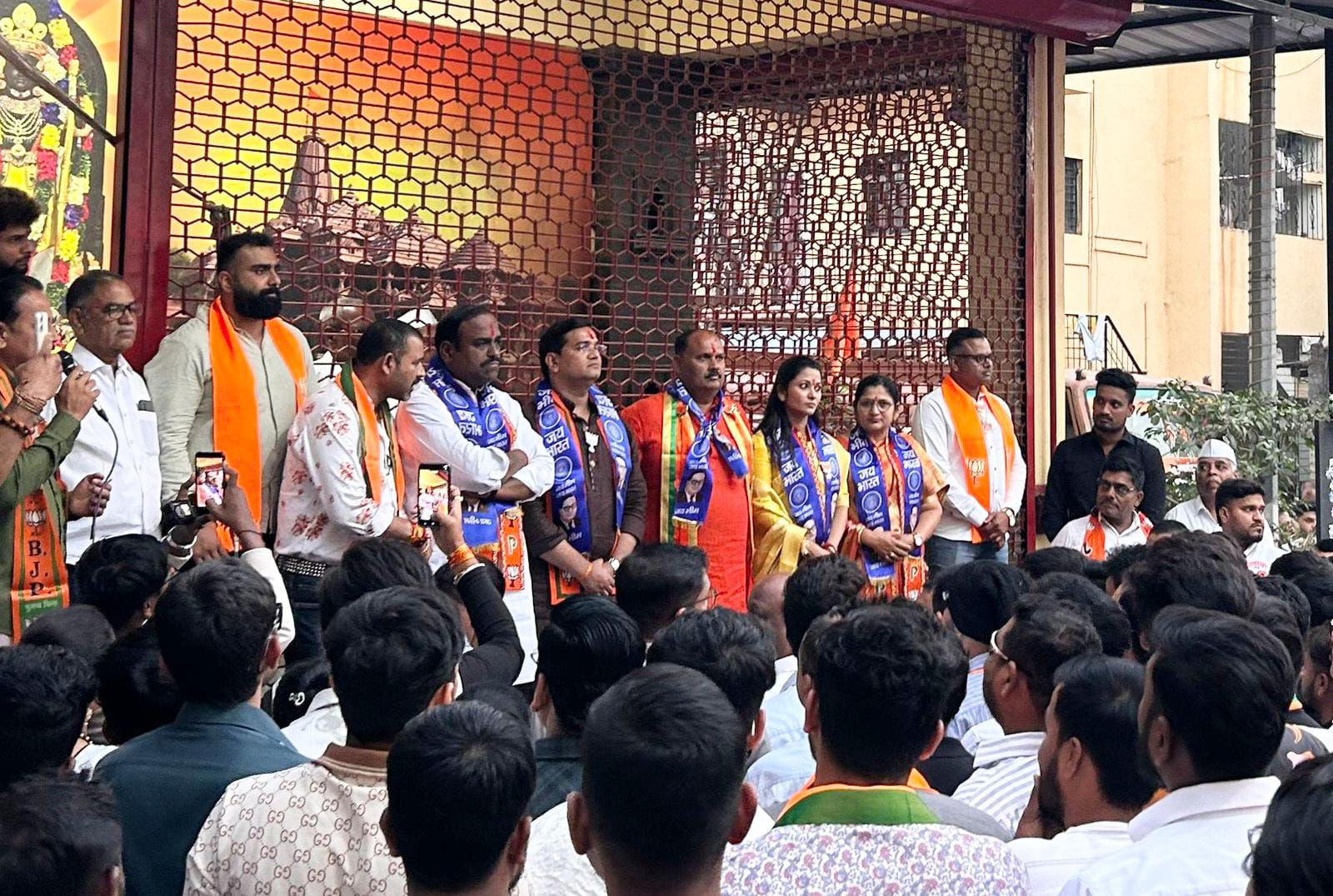 मोठ्या मताधिक्याच्या दिशेने भाजप पॅनलची वाटचाल; प्रभाग २६ मधील पदयात्रेला अथांग जनसागर