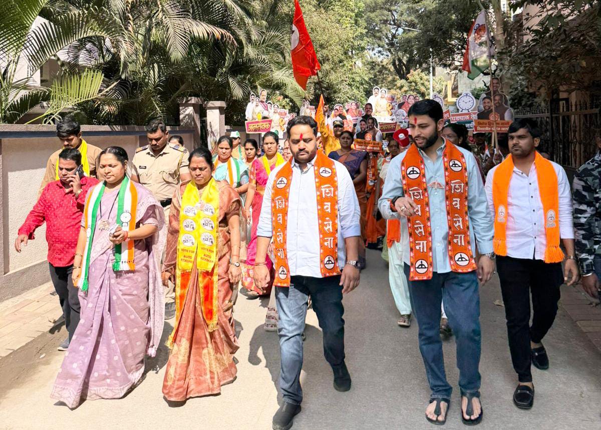 थेरगाव प्रभाग क्र.२४ मध्ये शिवसेना- राष्ट्रवादी युतीच्या पॅनलची प्रचारात मोठी आघाडी