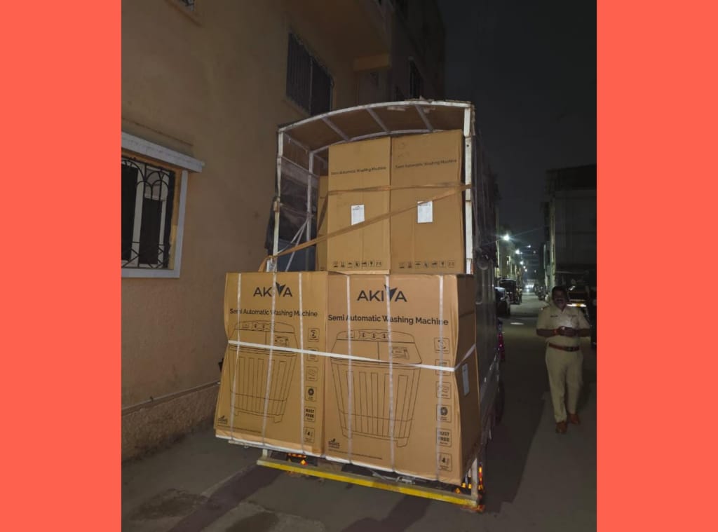 मतदारांना वाटण्यासाठी आणलेल्या १९ वॉशिंग मशीन जप्त; भरारी पथकाची रहाटणी येथे कारवाई