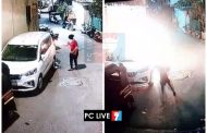 निकालानंतर थेरगावमध्ये शिवसेना कार्यकर्त्याची कार पेटवली; घटना सीसीटीव्हीत कैद