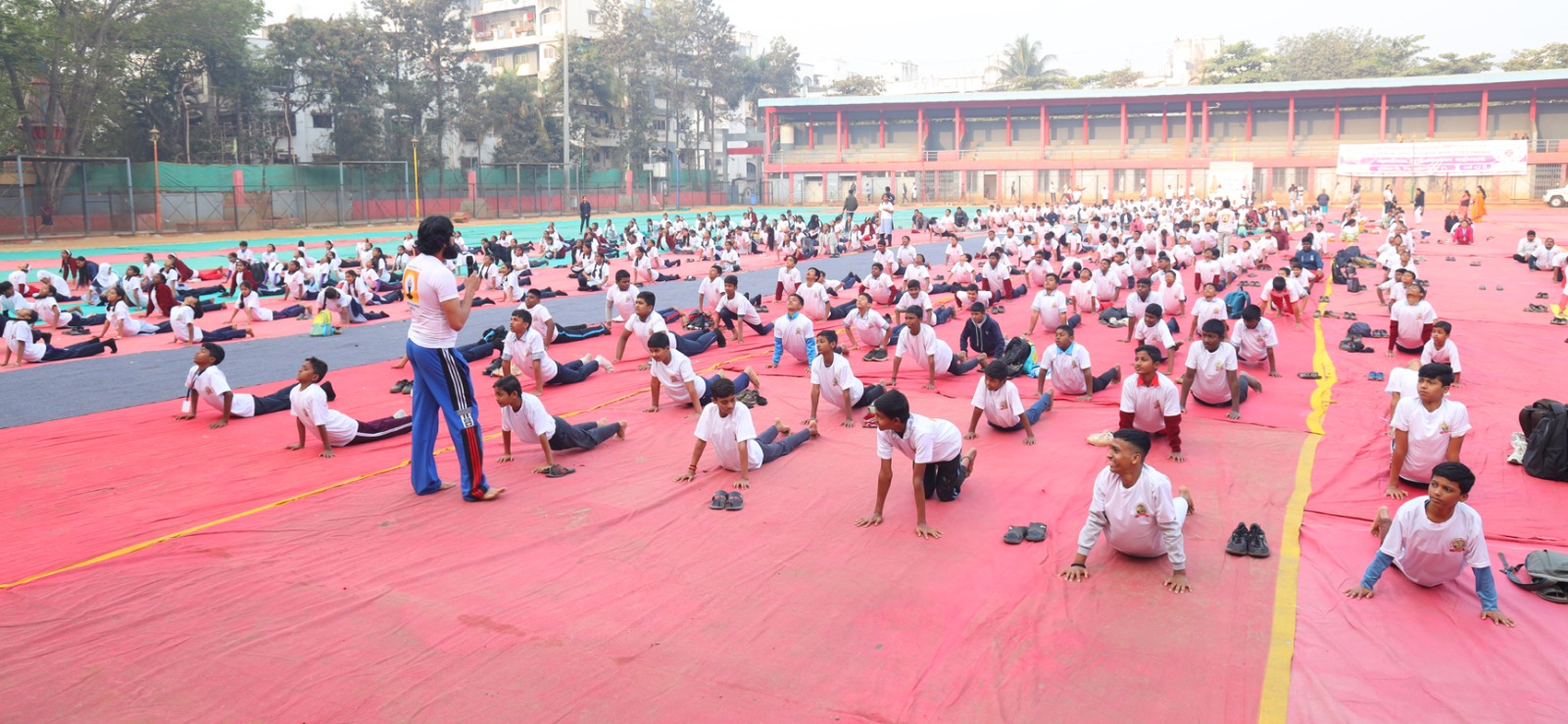 पिंपरी-चिंचवडमध्ये सूर्यनमस्कार महोत्सव उत्साहात संपन्न