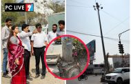 वाकड कस्तुरी चौक येथील 'हायमास्ट लाईट'चा पाया खचला; नगरसेविका श्रुती वाकडकर यांच्या तत्परतेमुळे मोठा अनर्थ टळला..!