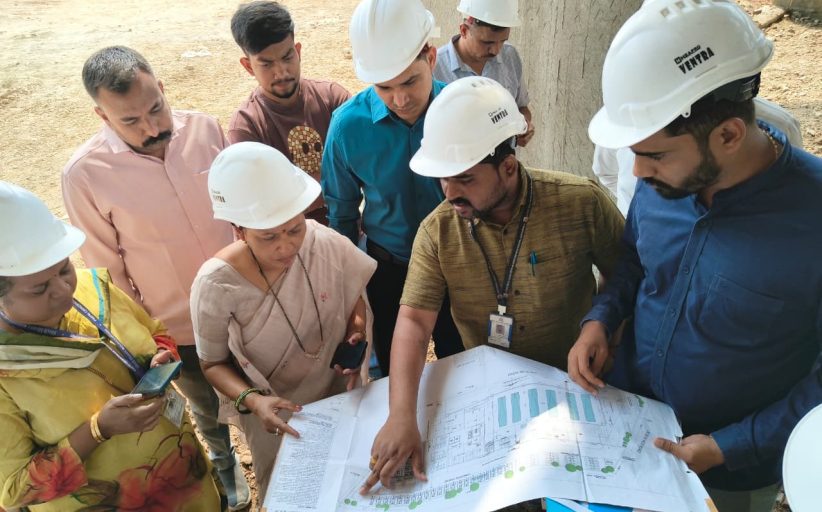 उपमहापौर शर्मिला बाबर यांनी केली निगडी प्राधिकरण अग्निशमन केंद्राच्या कामाची पाहणी