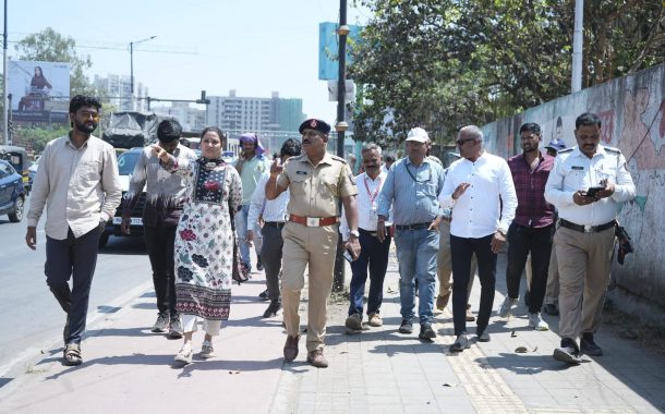 वाकड मेन चौकातील वाहतूक कोंडी सोडवण्यासाठी नगरसेविका स्नेहा कलाटे मैदानात; अधिकाऱ्यांसह पाहणी करत उपाययोजना करण्याच्या दिल्या सूचना