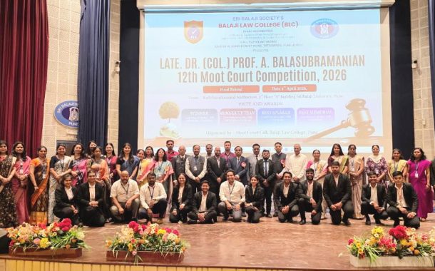 बालाजी लॉ कॉलेजतर्फे १२वी राष्ट्रीय स्तरावरील मूट कोर्ट स्पर्धा २०२६ चे यशस्वी आयोजन