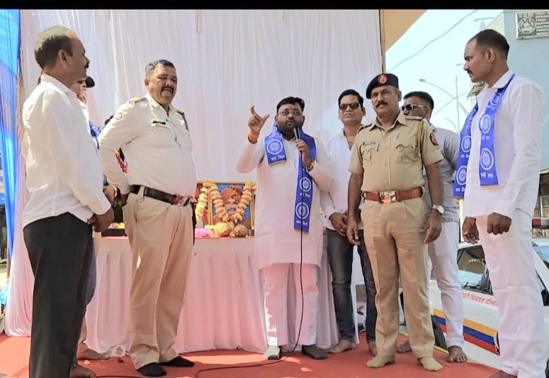 डांगे चौक येथे डॉ. बाबासाहेब आंबेडकर जयंतीनिमित्त रिक्षा चालकांचा मेळावा संपन्न