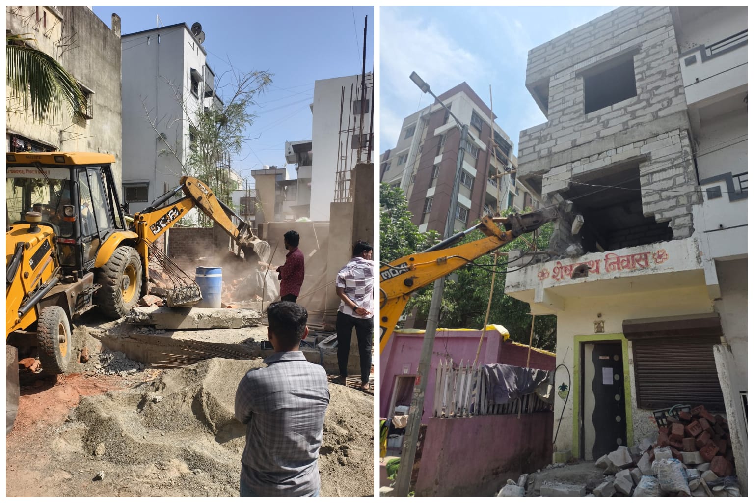 अनधिकृत बांधकामांविरोधात महापालिकेची धडक कारवाई सुरूच; तीन दिवसांत ४५ हजार २८९ चौरस फूट अतिक्रमण हटविले