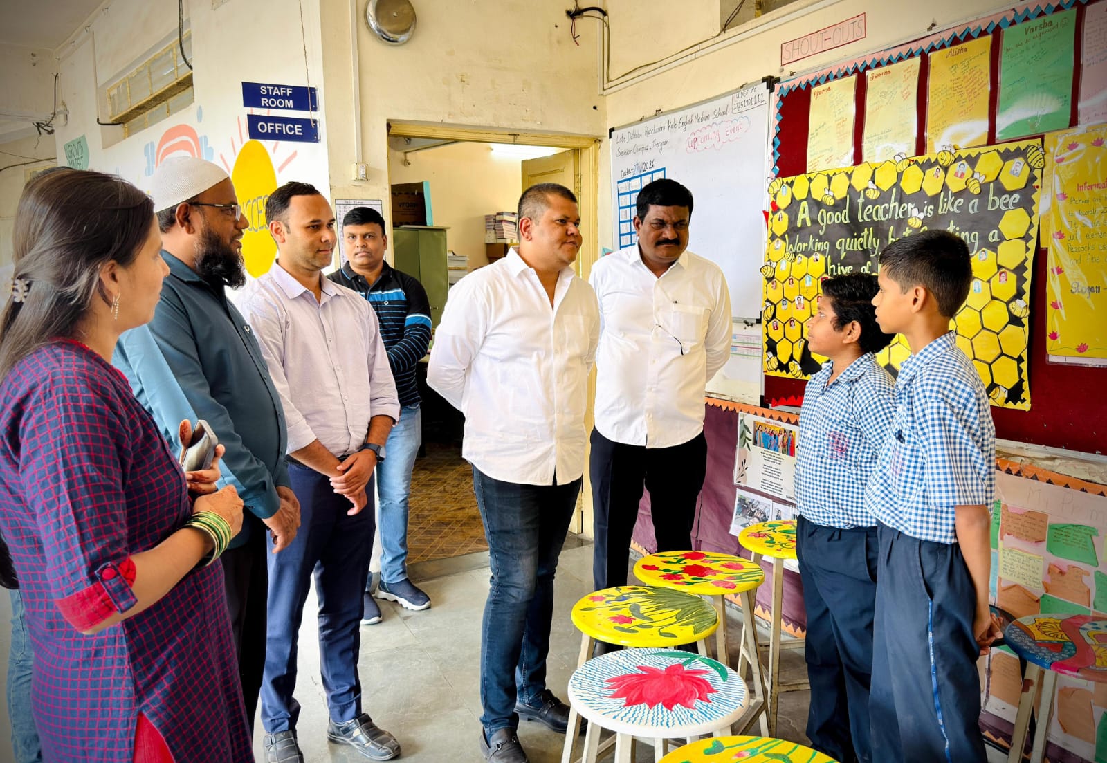 महापालिका शाळांमधील विद्यार्थ्यांच्या कल्पकतेला 'प्रोजेक्ट बेस्ड एक्झिबिशन'चे पाठबळ आवश्यक - स्थायी समिती सभापती अभिषेक बारणे