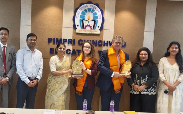 यूके मधील ॲबरिस्टविथ विद्यापीठ आणि पीसीईटी शिष्टमंडळाची बैठक संपन्न