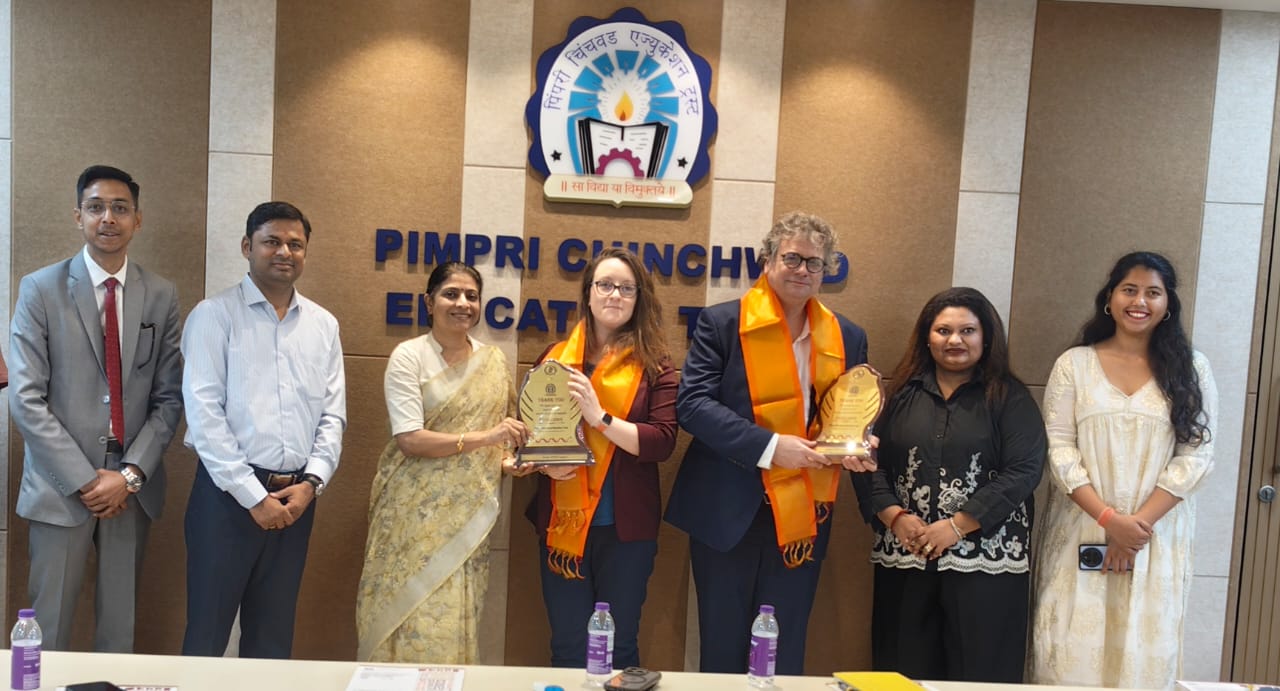 यूके मधील ॲबरिस्टविथ विद्यापीठ आणि पीसीईटी शिष्टमंडळाची बैठक संपन्न