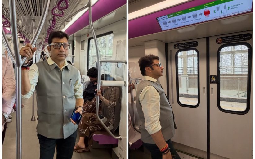 पंतप्रधान मोदींच्या आवाहनाला प्रतिसाद; सत्तारूढ पक्षनेते प्रशांत शितोळे यांचा मेट्रोने प्रवास