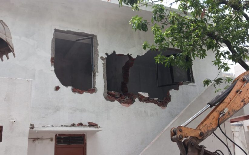 नवी सांगवी येथे ३ अनधिकृत बांधकामांवर महापालिकेची कारवाई