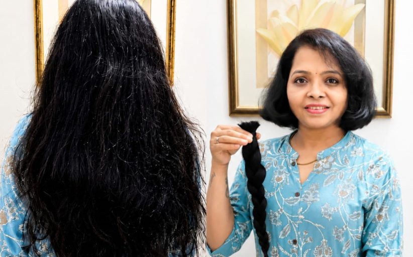 सलग दुसऱ्यांदा केसदान; निशा अनिकेत प्रभु यांचा कॅन्सरग्रस्तांसाठी प्रेरणादायी उपक्रम